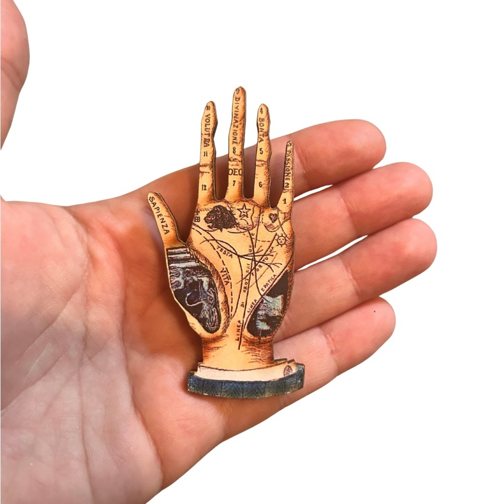 Magnet | Wooden Palmistry Hand